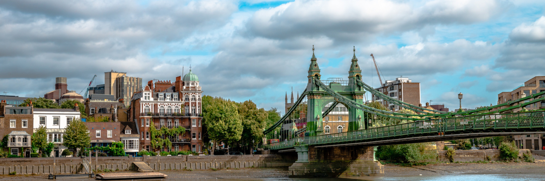 Riverside houses in West London Barnes London